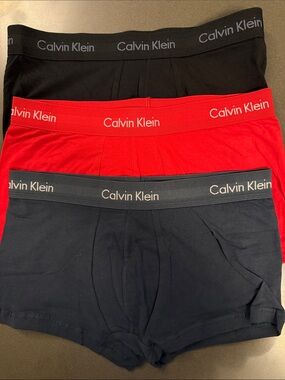 New Calvin Klein Men's Boxer Briefs /Low Rise Trunk Trio.  Cotton